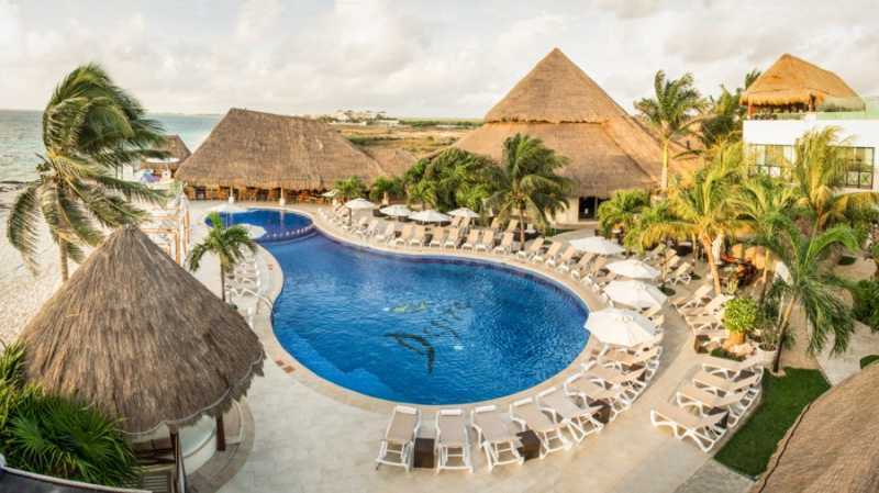 The main pool at Desire Resort and Spa Riviera Maya