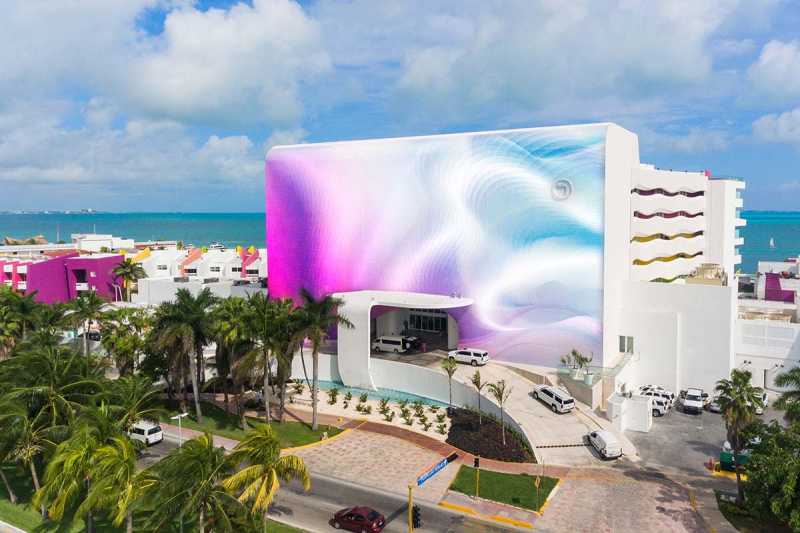 Street Side View of Temptation Cancun Resort